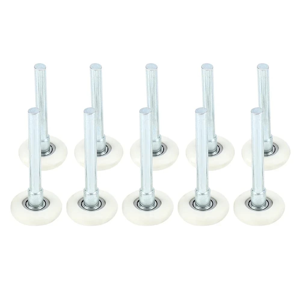 Roue de roulement de rechange pour porte de garage, rouleau en nylon, 2 tiges de diamètre, plastique