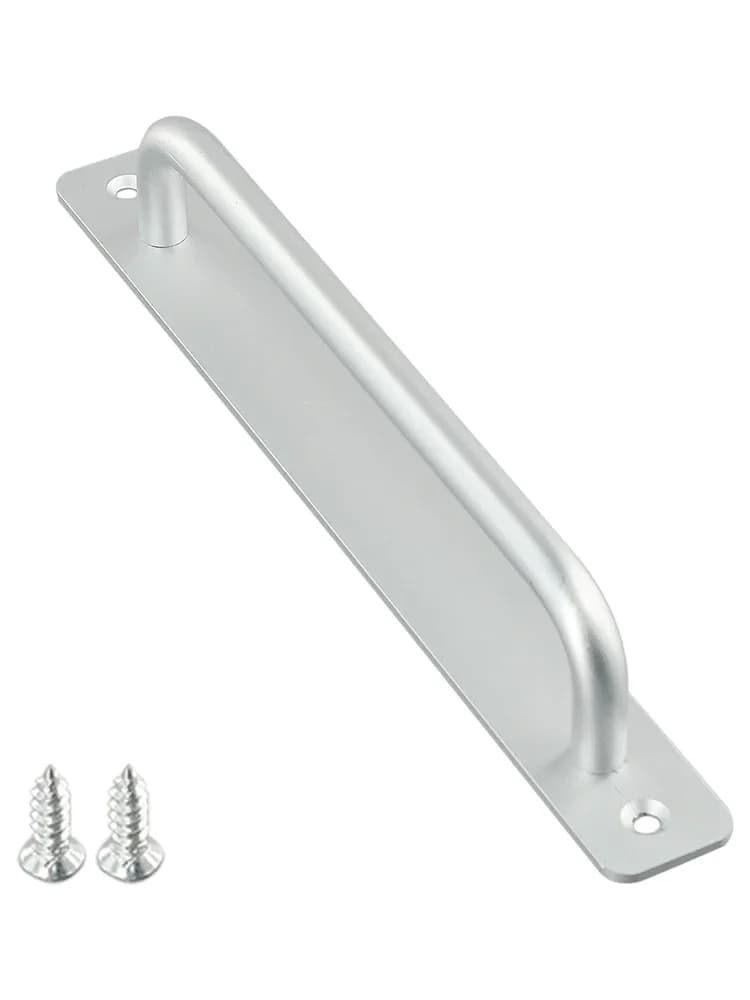 Poignée de porte coulissante en alliage d'aluminium, poignée de porte pour porte de toilette, sans p