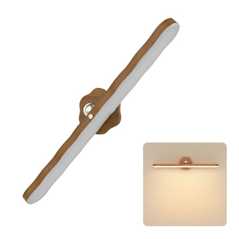 Lampe murale magnétique rotative, sans perçage 360° ° Lampe de chevet rotative, lampe de lecture L
