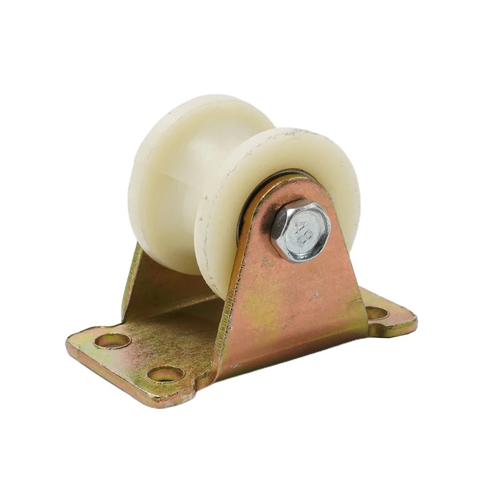 Rouleau rainuré en nylon 30 mm 45 # Rouleaux de poulie de piste coulissante, porte rainurée en Nyl