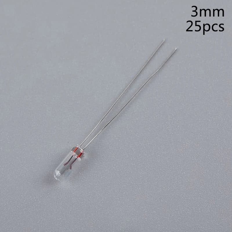 Ampoules à bouton de commutation transparent, Mini ampoule de blé et de riz, 12V, 5mm, 4mm, 3mm, pou
