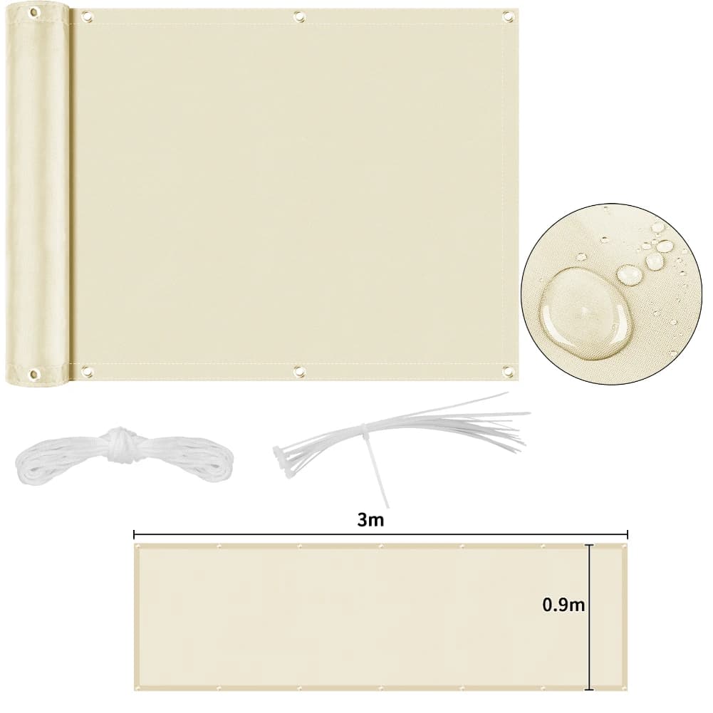 Panneaux d'ombrage pour clôture 95% - Brise-vue pour balcon, filet pare-soleil, toile d'ombrage pour