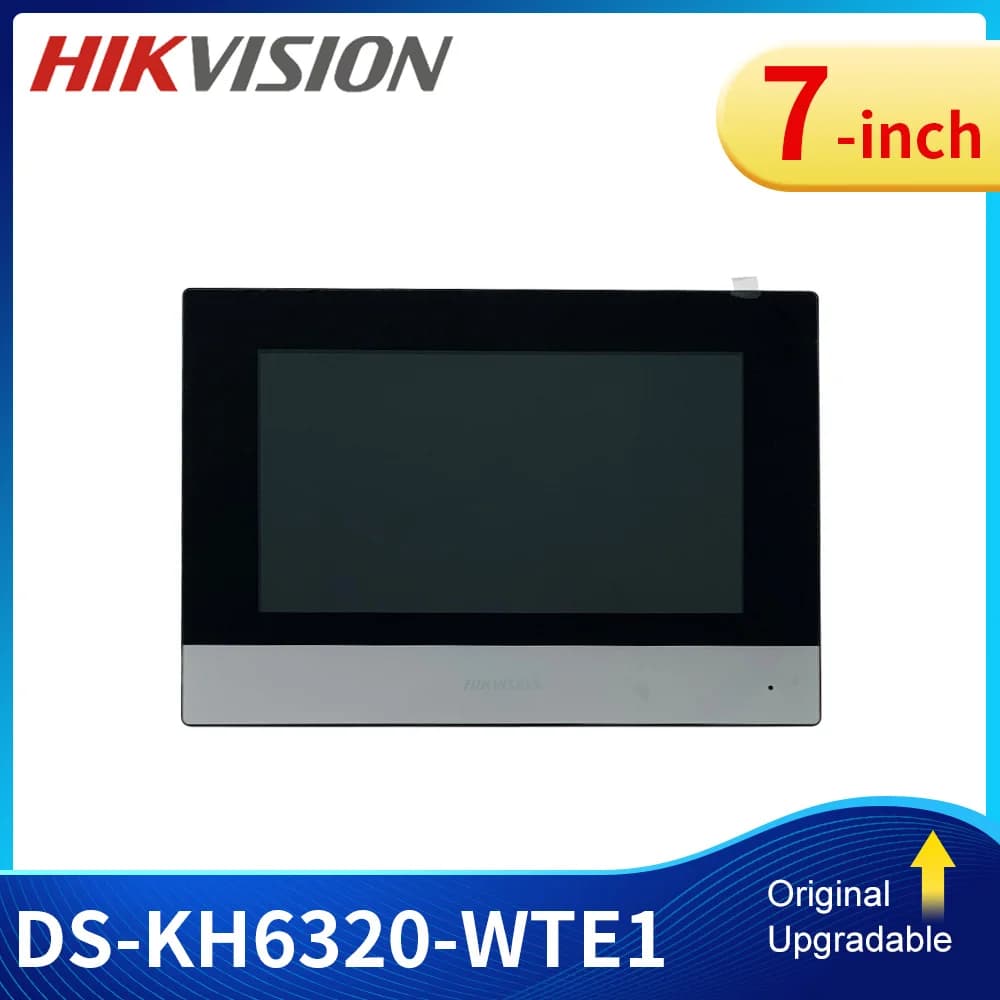 Hikvision DS-KH6320-WTE1 7 pouces IP moniteur intérieur interphone WIFI POE interphone vidéo intelli