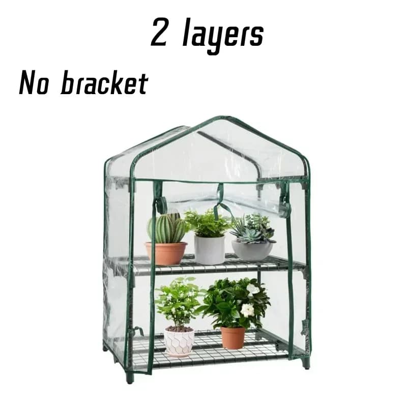 Mini-serre de jardin en PVC à cinq niveaux, abri de culture extérieur avec couverture en PVC, serre