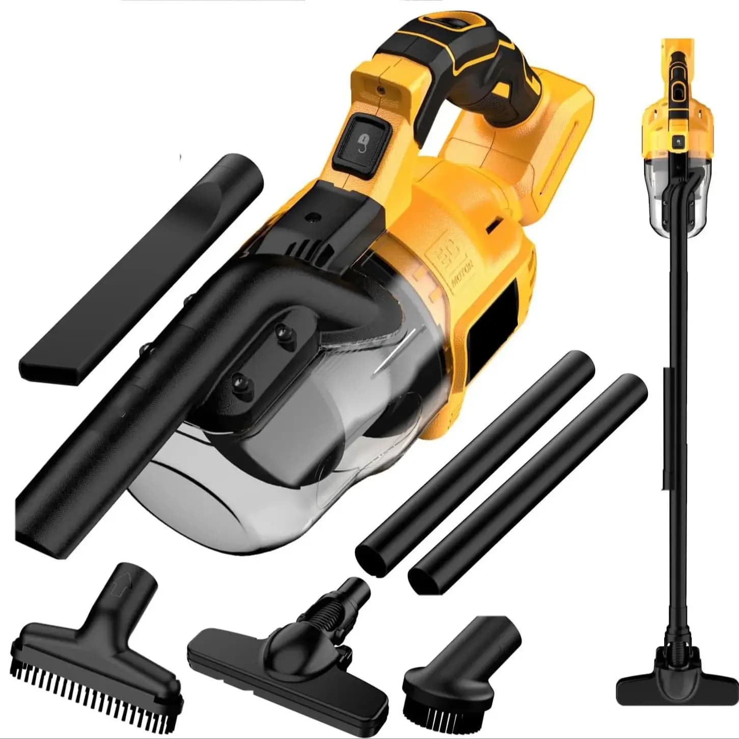 Aspirateur électrique à main 5 en 1 avec moteur puissant 400W, aspirateur à main Portable 46 CFM pou