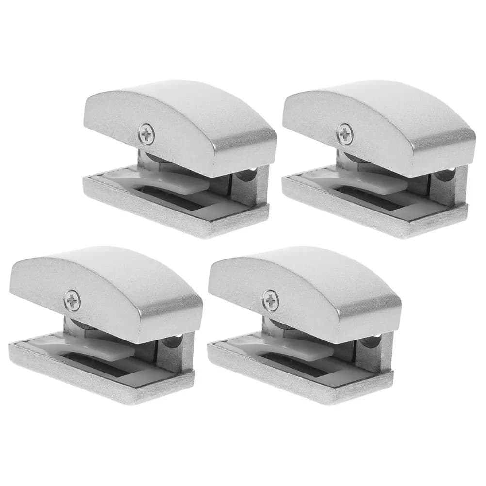 Fond de guidage de porte en verre réglable, 4 pièces, pour portes de douche de 5 à 14Mm d'épaisseur,