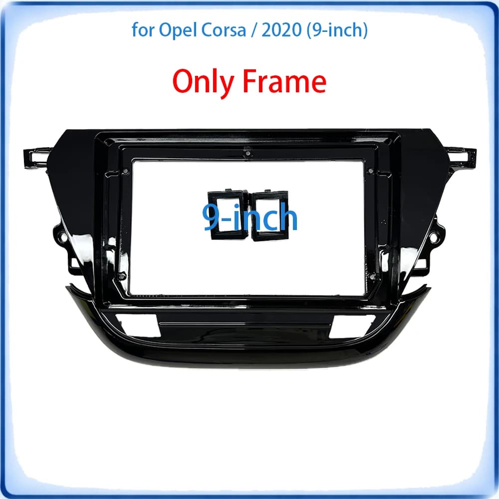 Cadre de façade d'autoradio pour Opel Corsa 2020, Kit de garniture 9 pouces, accessoires de voiture