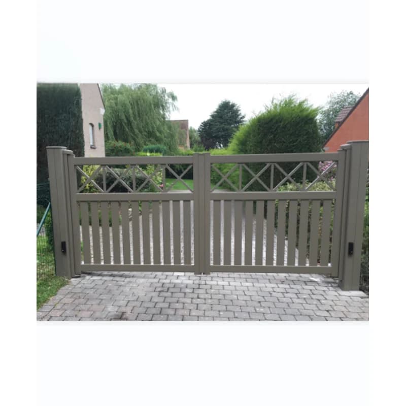 Belle porte décorative pivotante, design en aluminium, porte de voie principale, Villa, graffiti en