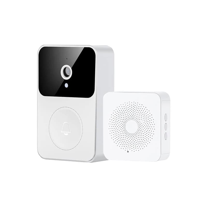 Sonnette de porte visuelle avec caméra WiFi 2.4G, interphone pour application mobile, changement de