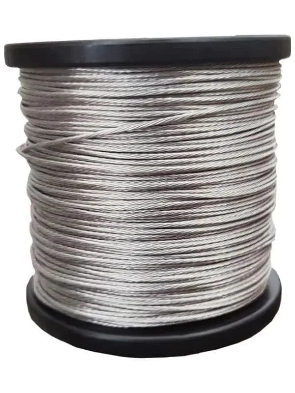 Fil de clôture électrique en alliage d'aluminium et de magnésium de 200 m, 1,8 mm, conducteur haute