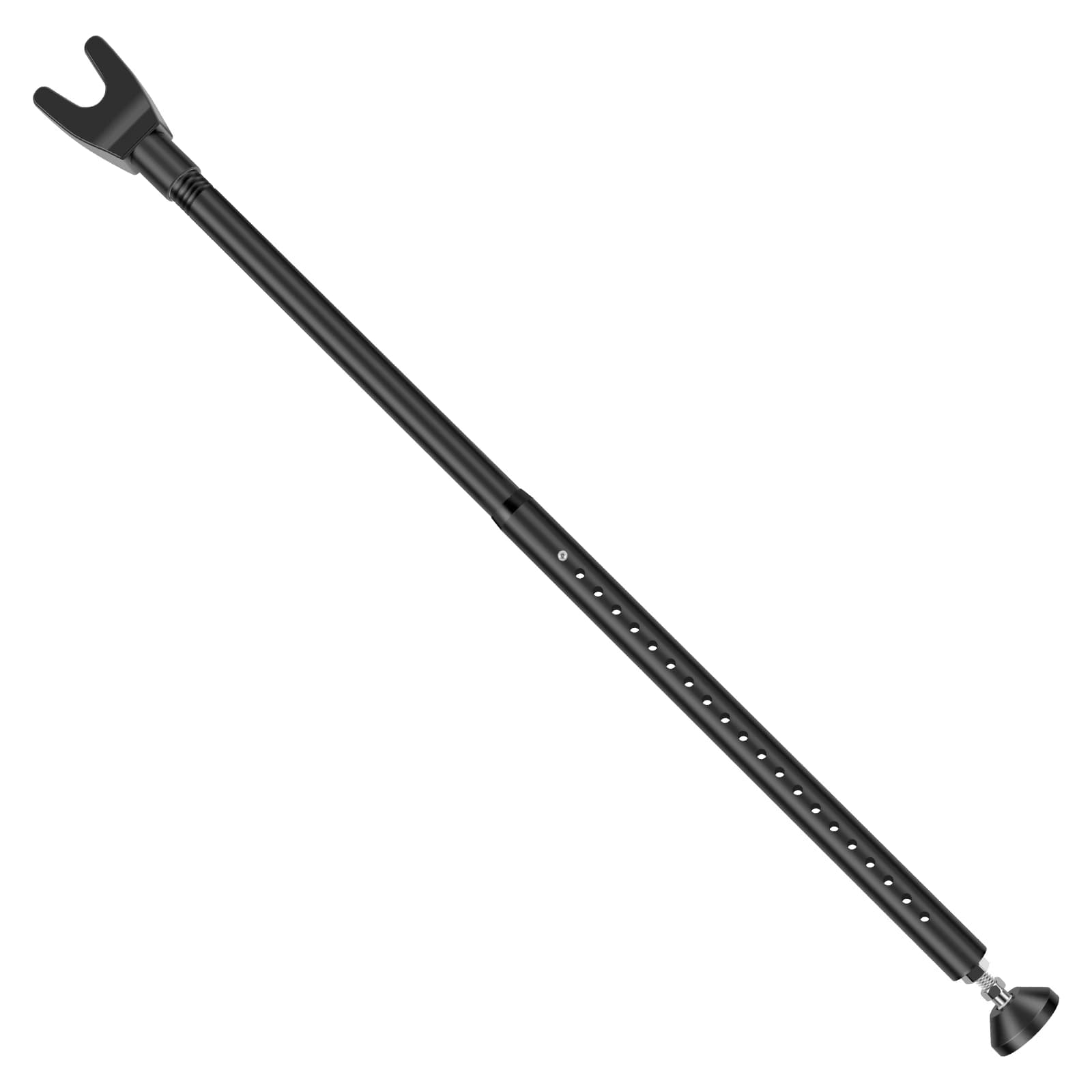 Barre de verrouillage de porte coulissante 44-55 pouces, barre de sécurité réglable, butoir de porte