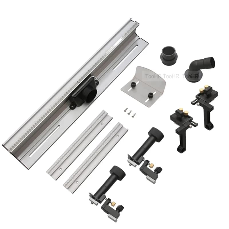 Clôture profilée en aluminium de 700mm avec rails en T à réglage fin, supports coulissants, clôture