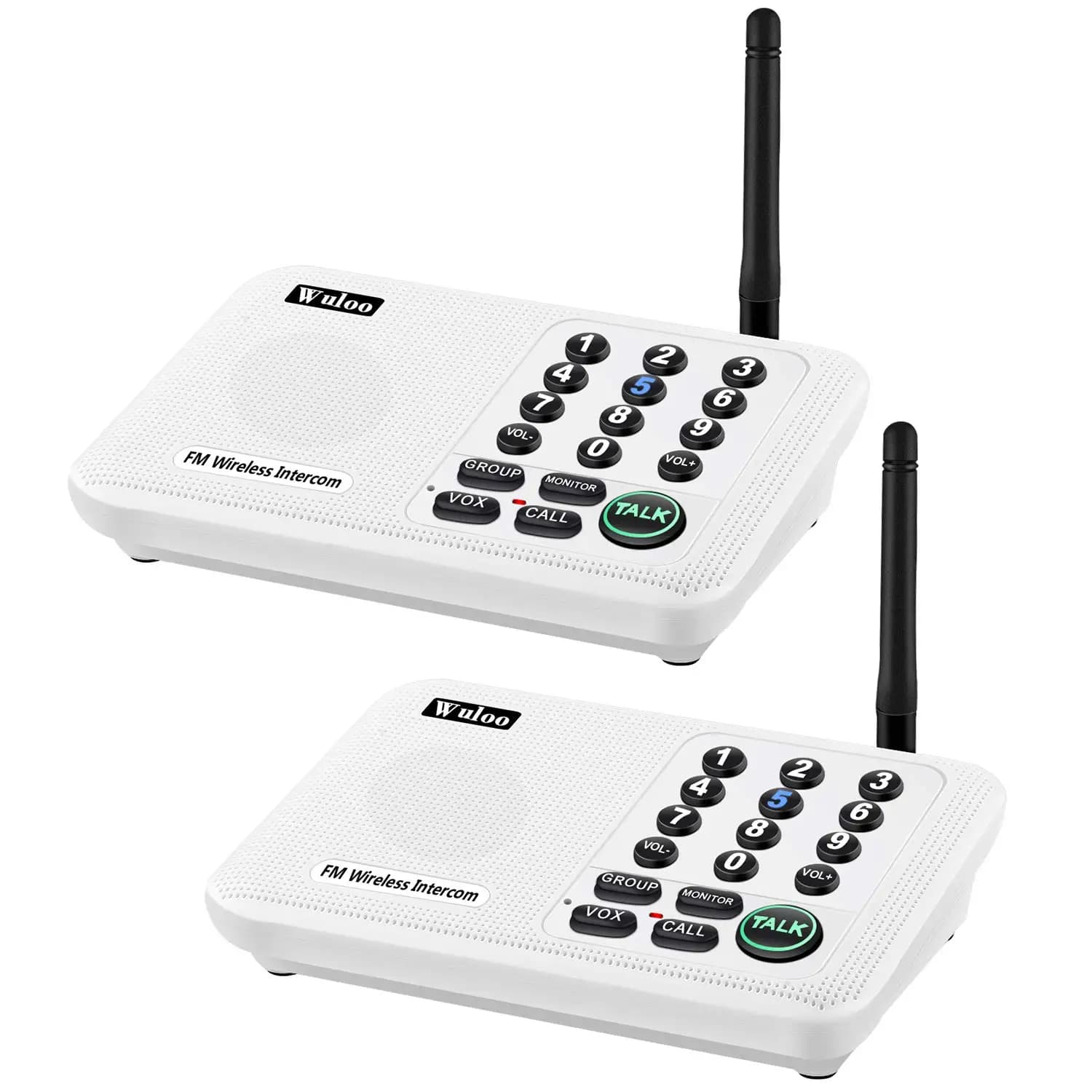 Système d'interphone sans fil longue portée Wuloo 1 Mile pour la maison