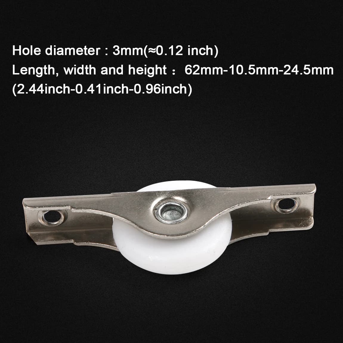 Rouleau de porte coulissante en Nylon de 25mm