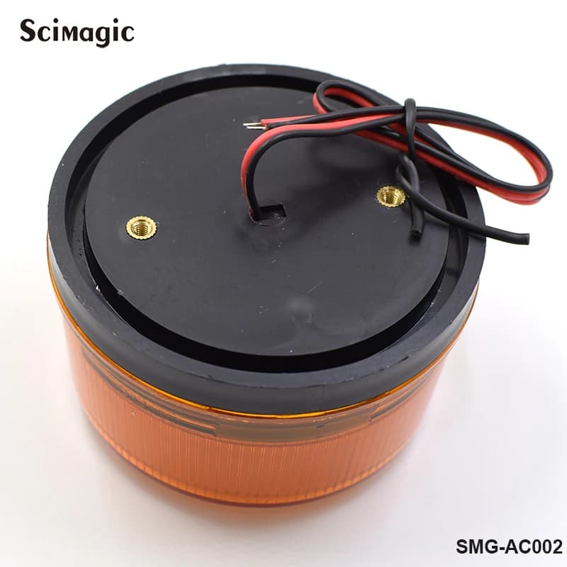 Lampe clignotante de signalisation à LED 12V ou 24V pour portail battant