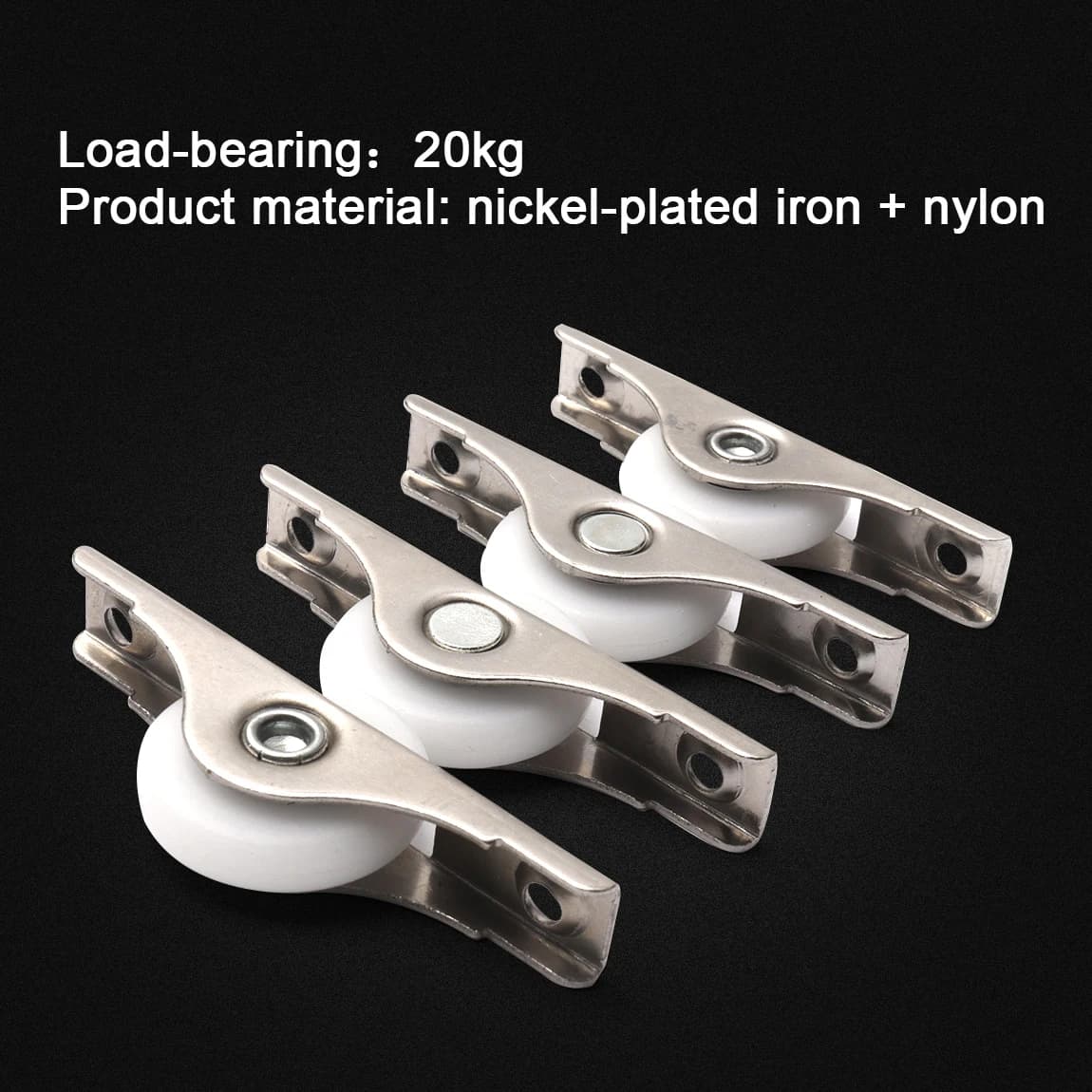 Rouleau de porte coulissante en Nylon de 25mm
