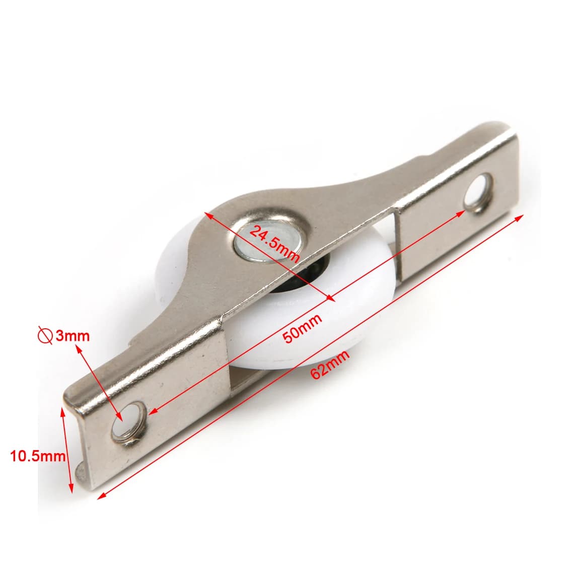 Rouleau de porte coulissante en Nylon de 25mm