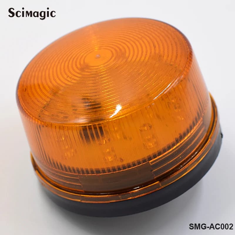 Lampe clignotante de signalisation à LED 12V ou 24V pour portail battant
