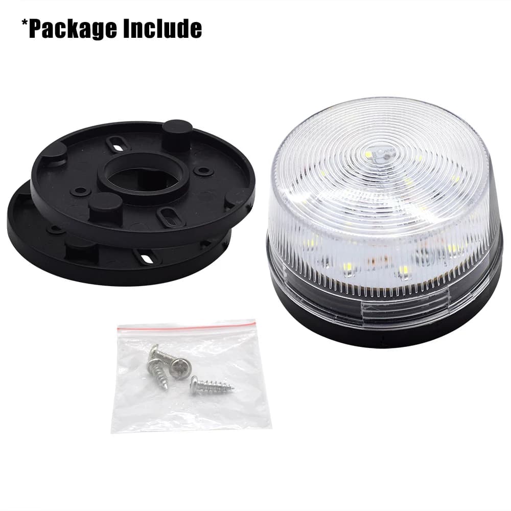 Lampe clignotante LED 12V 24V pour portail