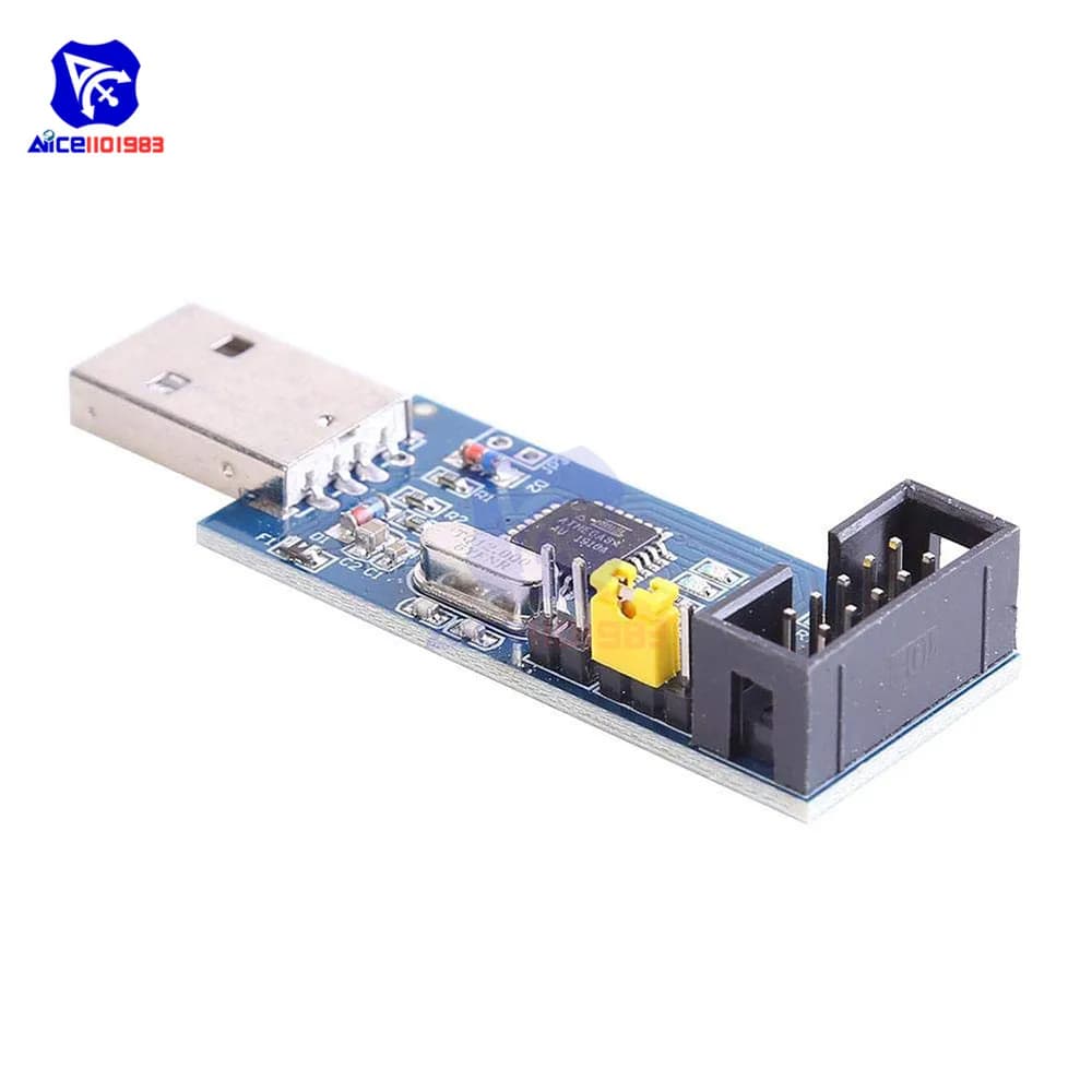 Diymore – programmateur USBASP AVR ATMEGA8 ATMEGA128, USB ISP ASP pour Arduino 51 AVR MCU Board avec câble de téléchargement JTAG