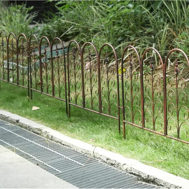 Clôture en fer de style européen Barrière pour plantes d'extérieur