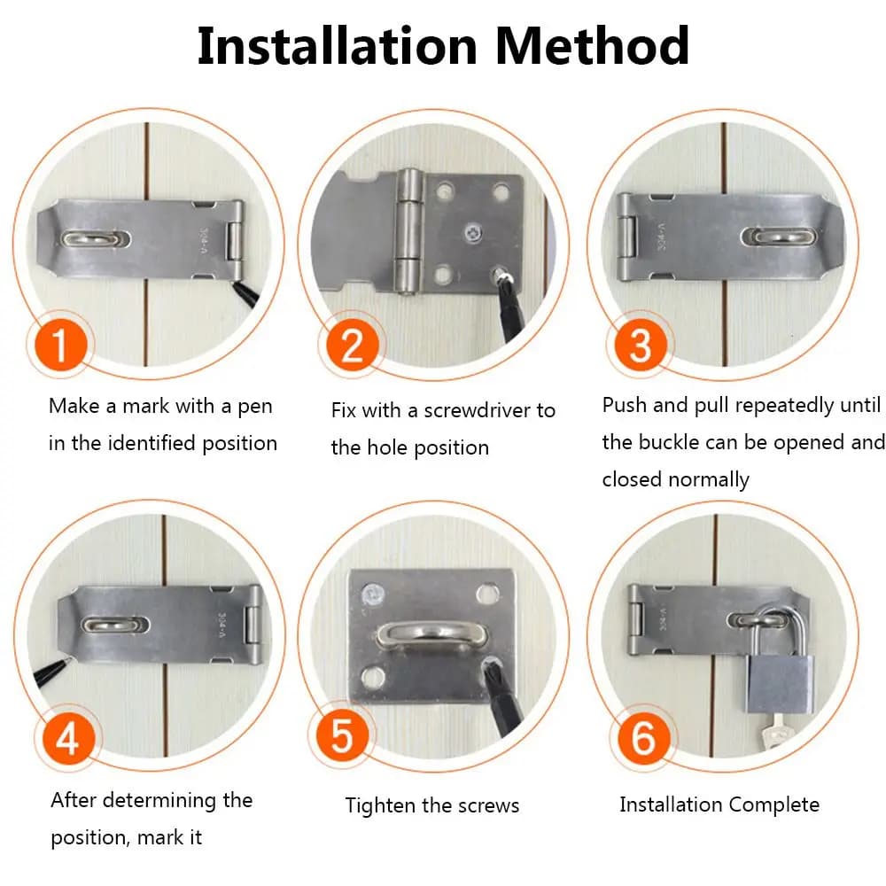 Serrure de porte anti-effraction à angle droit