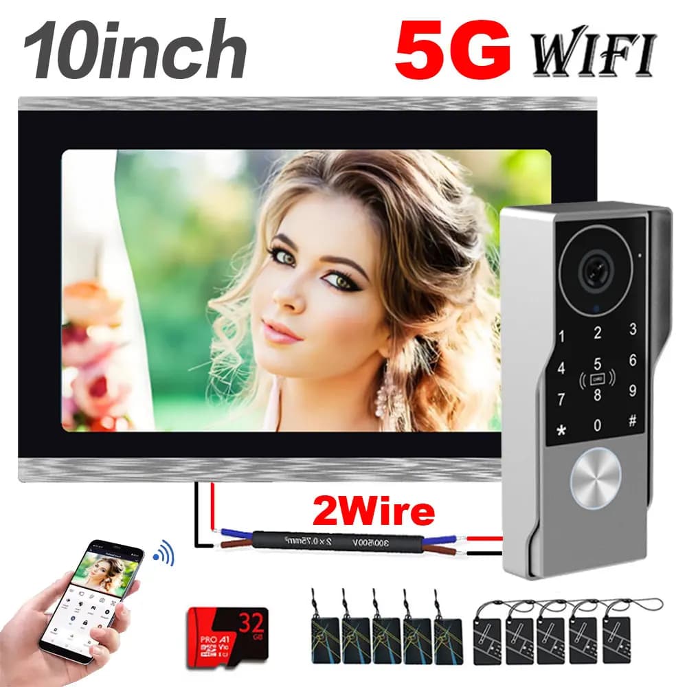 Interphone vidéo intelligent TUYA à 2 fils