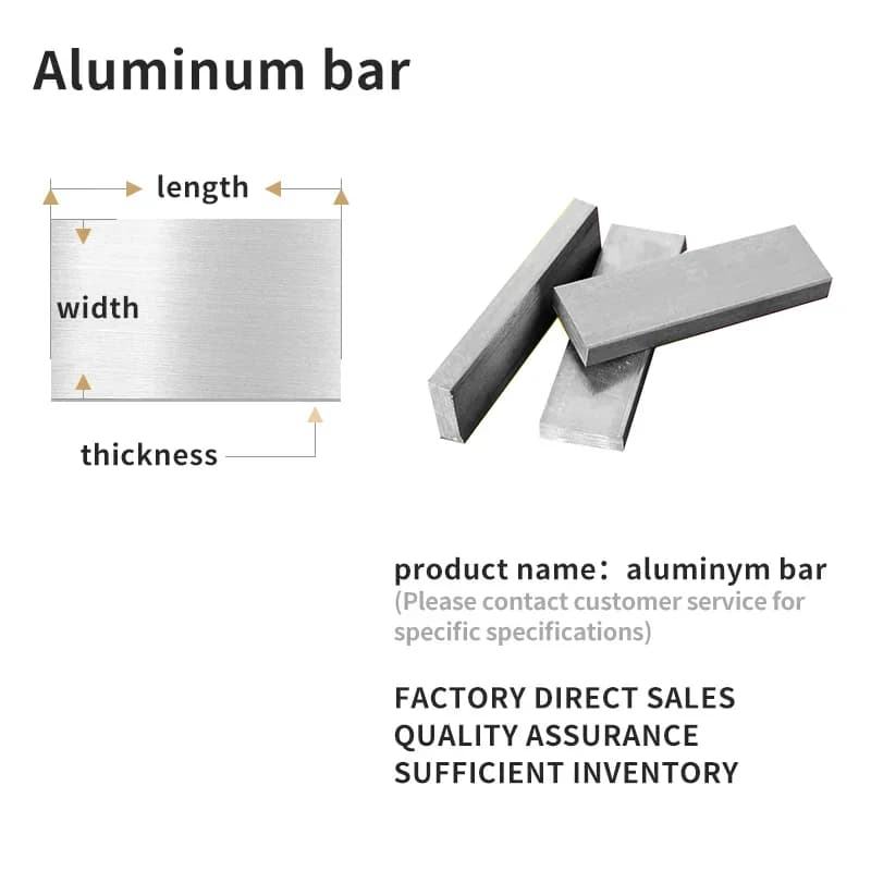 Barre en aluminium épaisseur 15-20 mm