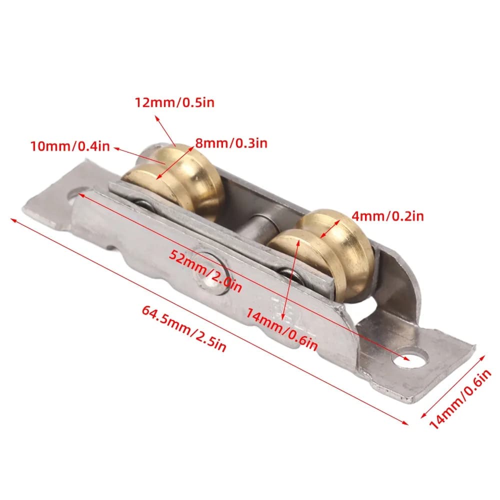 Rouleau de porte coulissante à Double rouleaux