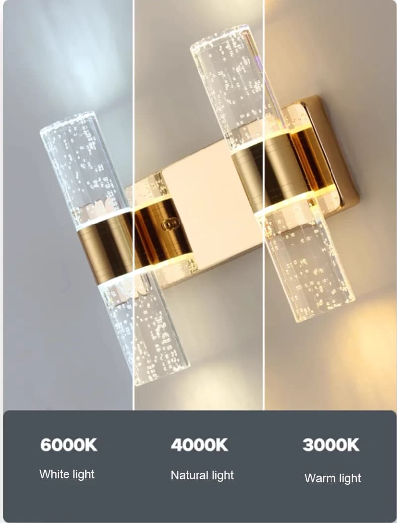 salle de bain Lampes de vanité dorées pour miroir, appliques murales modernes, abat-jour pour chambre à coucher, couloir, 2 luminaires HOLight, sur miroir decoration murale applique murale interirieur