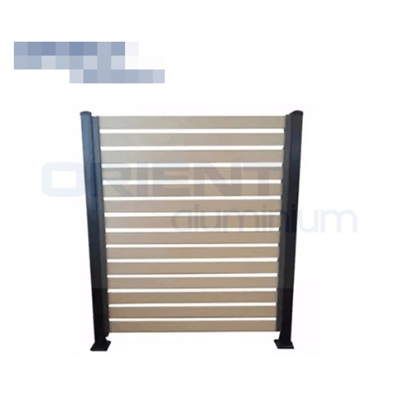 Clôture de confidentialité de balcon en aluminium de jardin