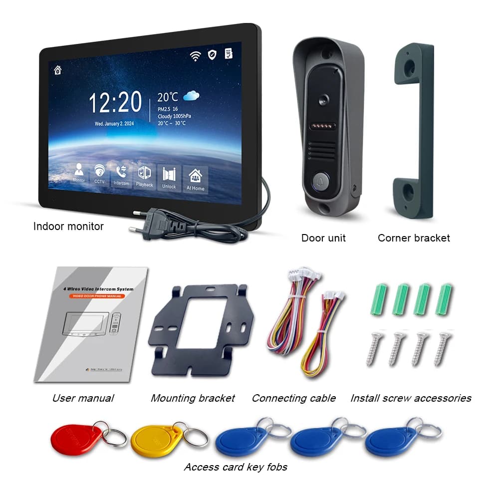 Visiophone intelligent Tuya 1080P