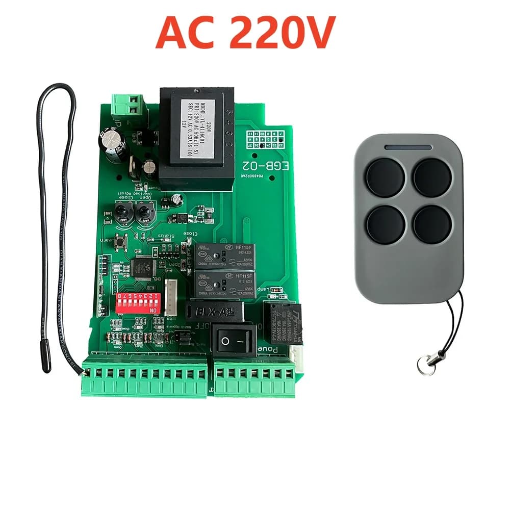 Panneau de commande de carte PCB de moteur de porte coulissante automatique de conception moderne AC 110V/AC 220V avec télécommande