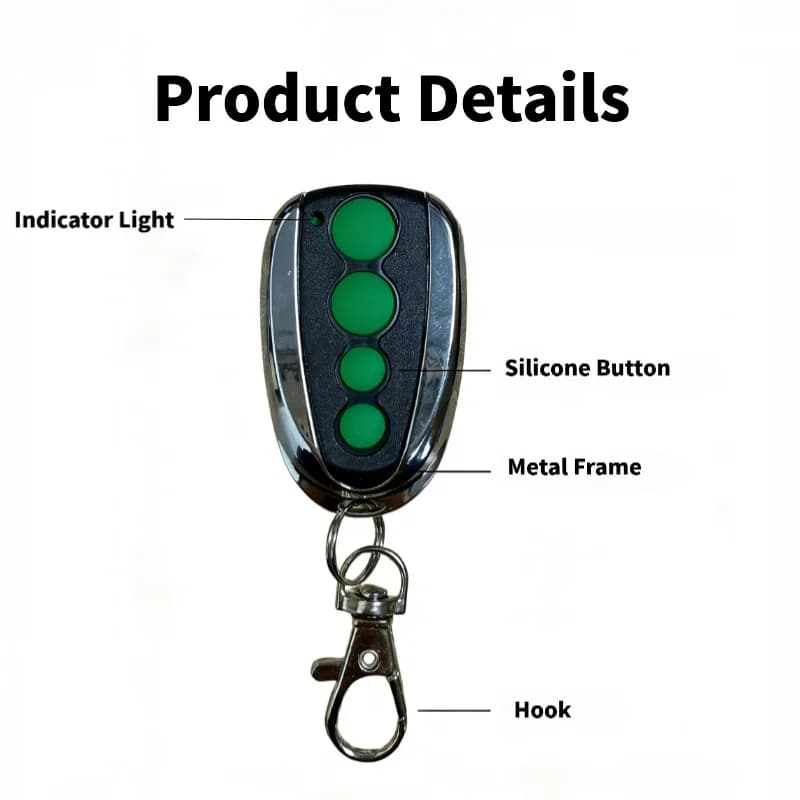 Télécommande de remplacement pour porte de garage Merlin Prolift 230T 430R M832 M842 M844