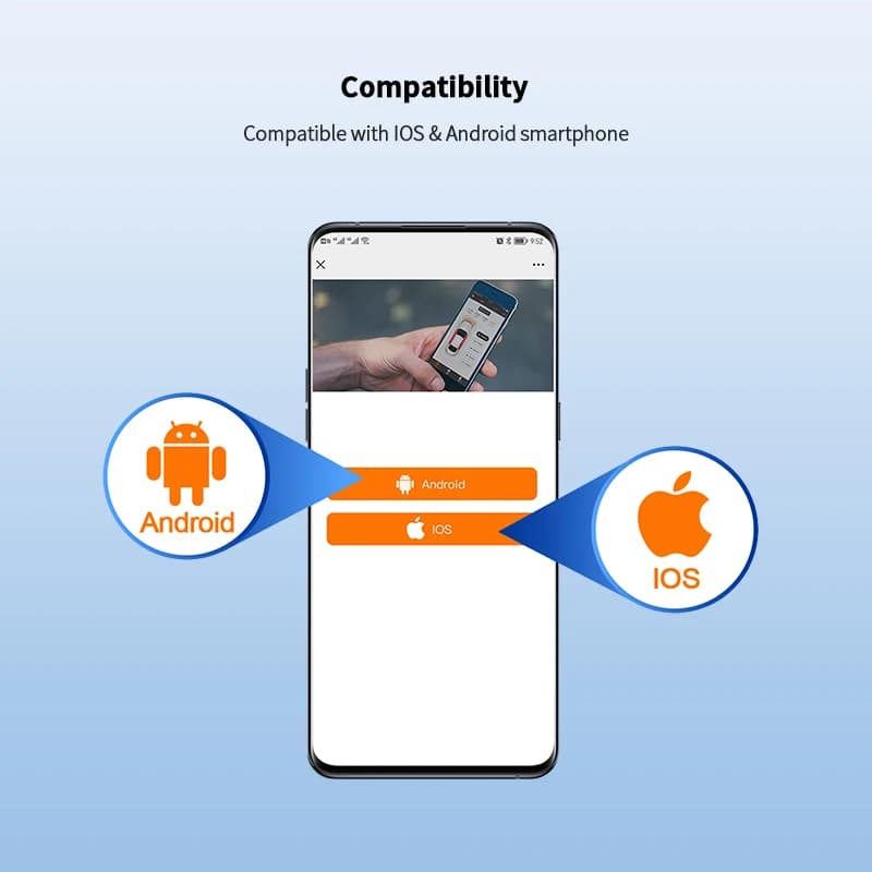 Module de commande sans fil par application pour smartphone pour entrée sans clé et démarrage du moteur – fonctionne avec le kit EC002/EC211 (ne peut pas être utilisé seul)