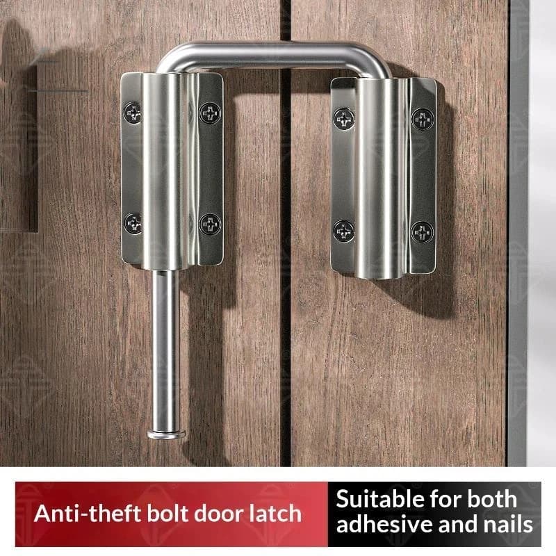 Loquet de porte en alliage d'aluminium, 1 pièce, 90/180 degrés, antivol, boucle de sécurité, accessoire de quincaillerie
