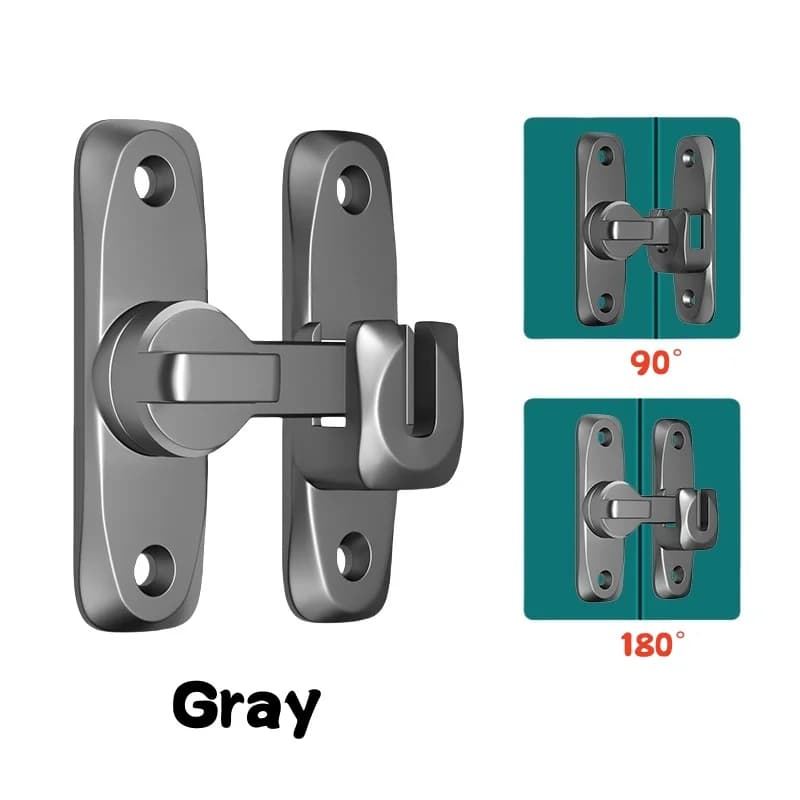 Serrure de porte pivotante à 90/180 degrés
