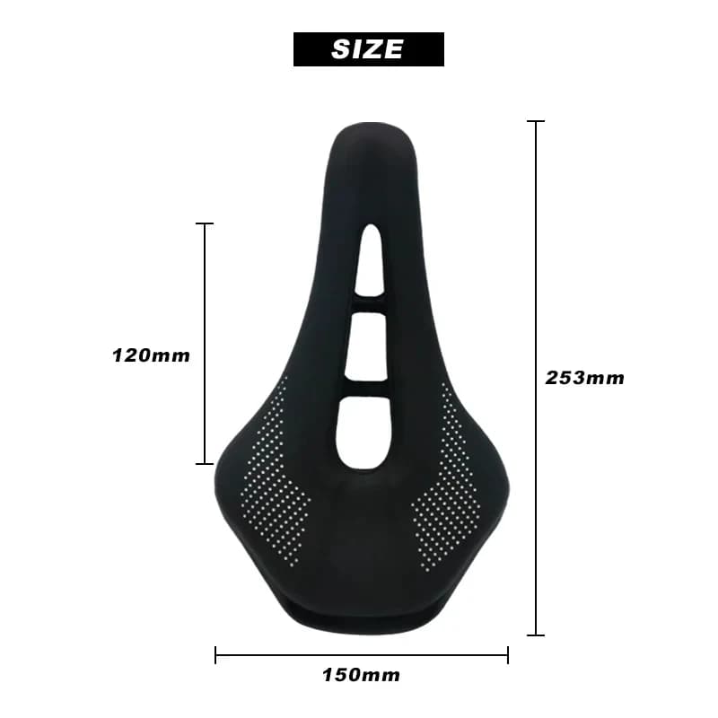 Selle de vélo coordonnante en cuir PU souple pour homme, siège de vélo de route, coussin de vélo de montagne, selles de cyclisme VTT, acier R64.