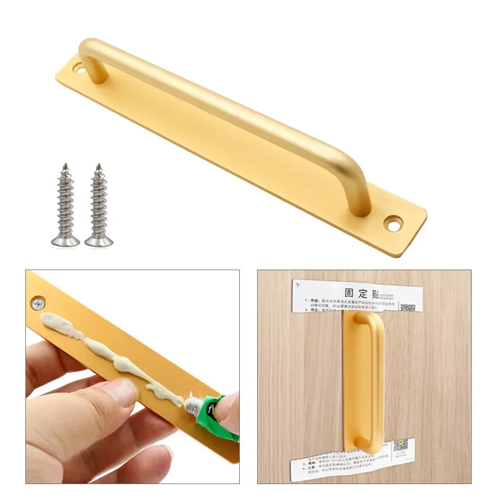 Poignée de porte coulissante en alliage d'aluminium