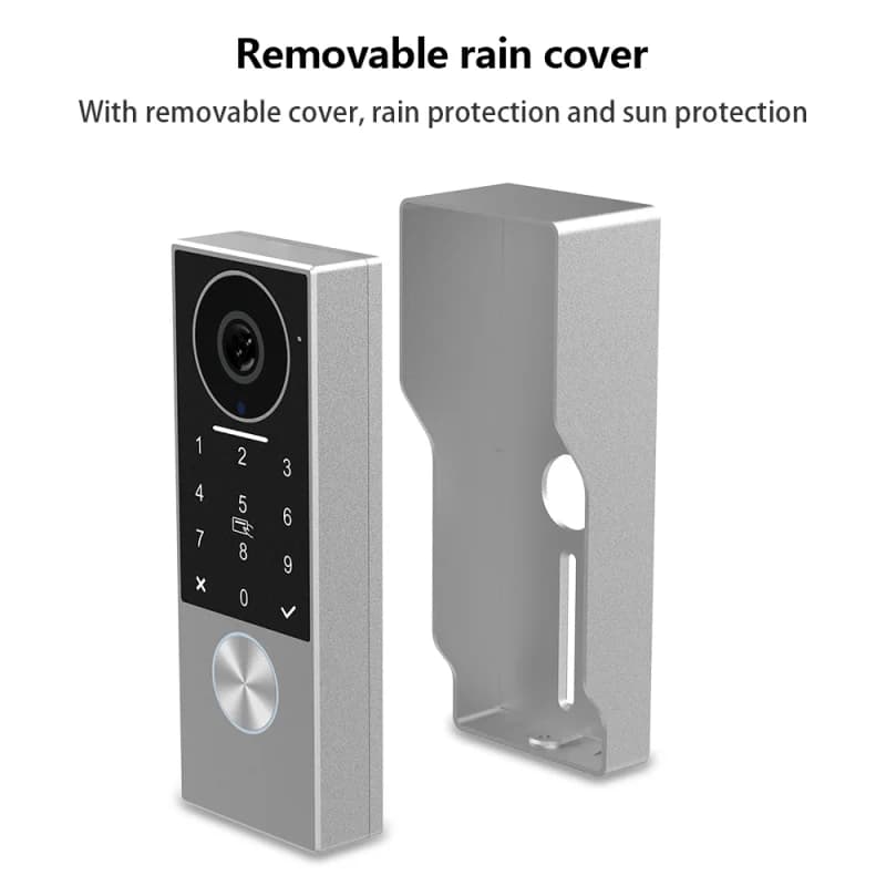Anjielo Interphone Vidéo Intelligent TUYA 2 Fils Filaire 1080P Caméra Étanche WIFI Écran Tactile IPS 7/10 Pouces Prise en Charge IP CCTV