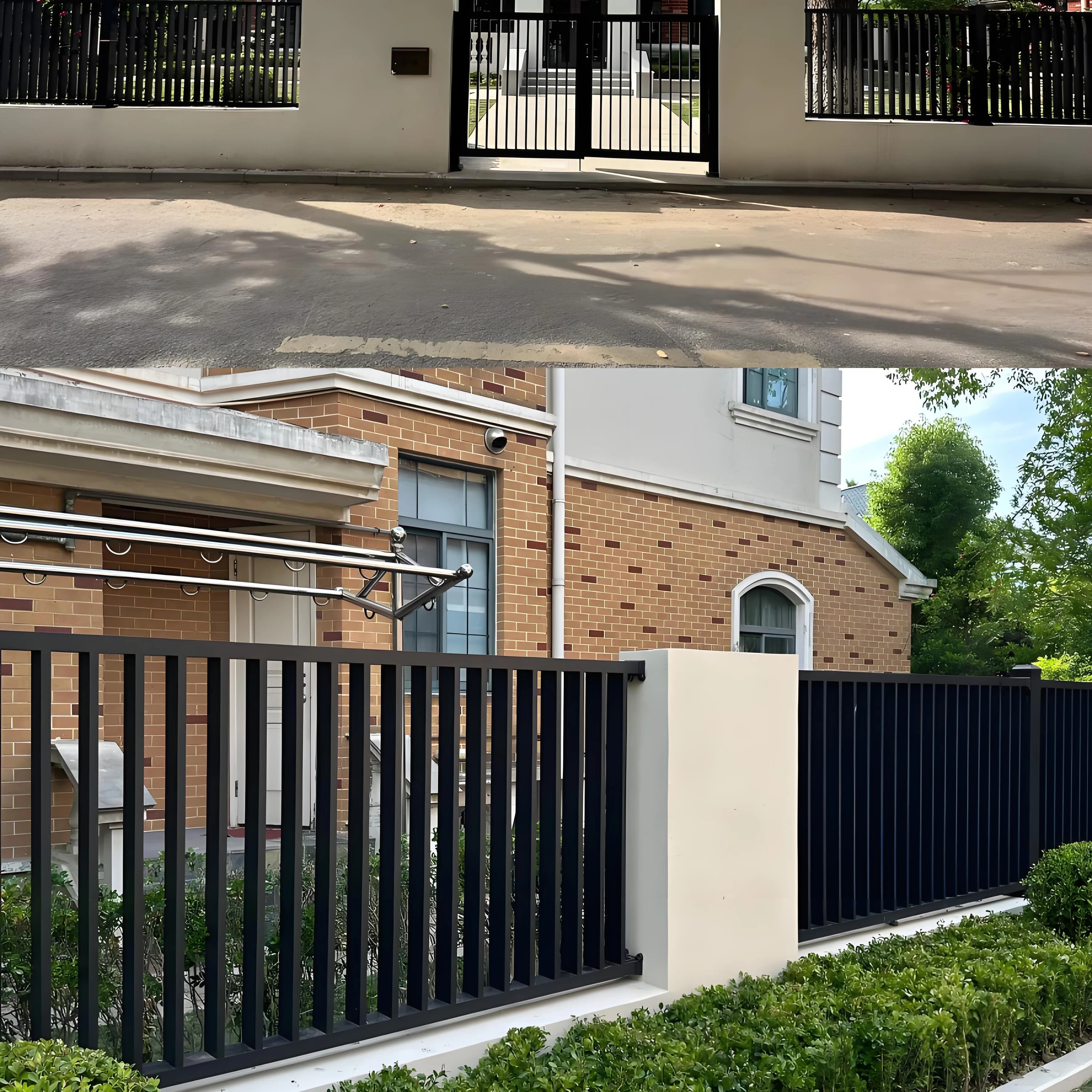 Clôture de jardin verticale en aluminium sur mesure, toutes tailles, facile à installer, résistante à la rouille, durable, kit d'abri pour jardin résidentiel