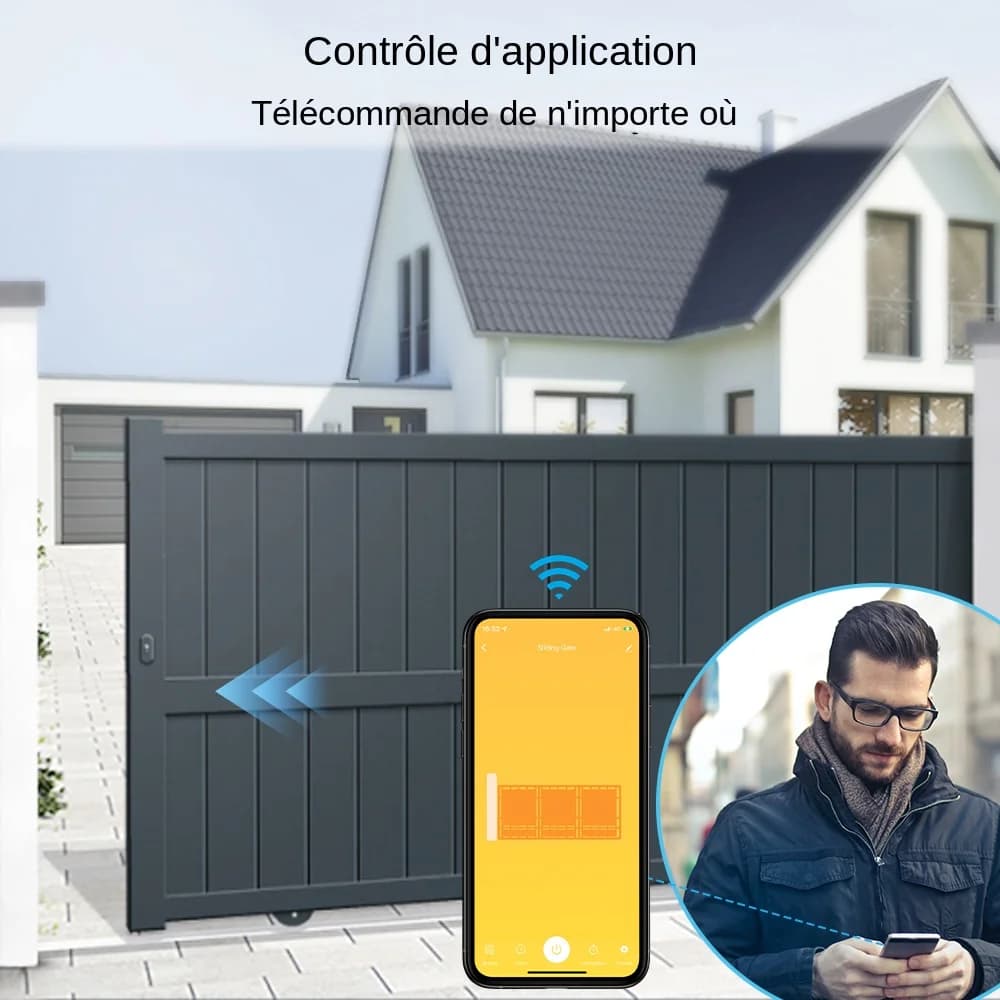 Tuya vie intelligente capteurs de porte de Garage contrôleur d'ouverture commutateur WiFi Alexa ouverture maison