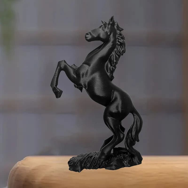Symbole de réussite de l'année du cheval, ornement pour la maison et le bureau, décor artistique Animal moderne, Statue de cheval imprimée en 3D, Sculpture de Pegasus