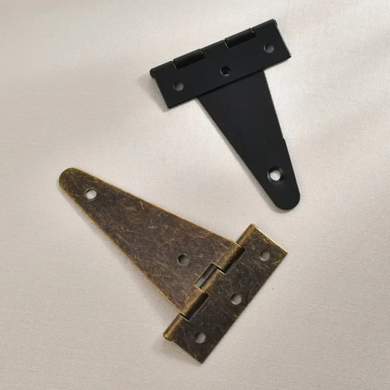 4-10 pièces Charnières plates en T robustes en bronze pour portails de grange