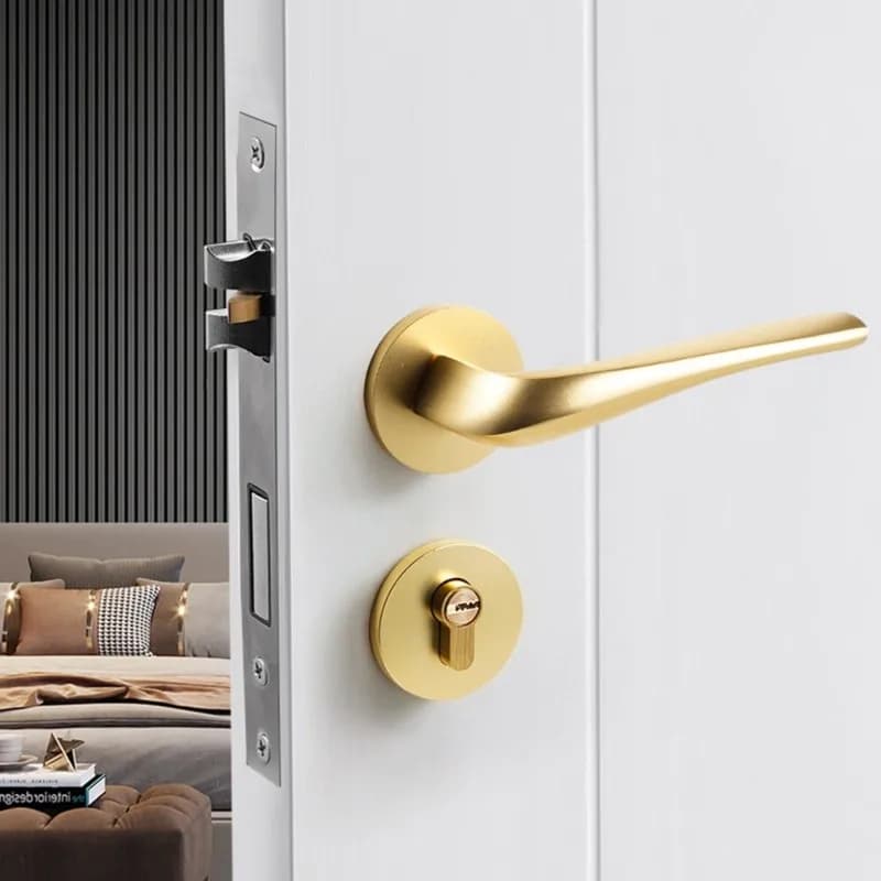 Serrures de porte magnétiques silencieuses en aluminium BSEVB pour usage intérieur - Antirouille et résistantes à la décoloration