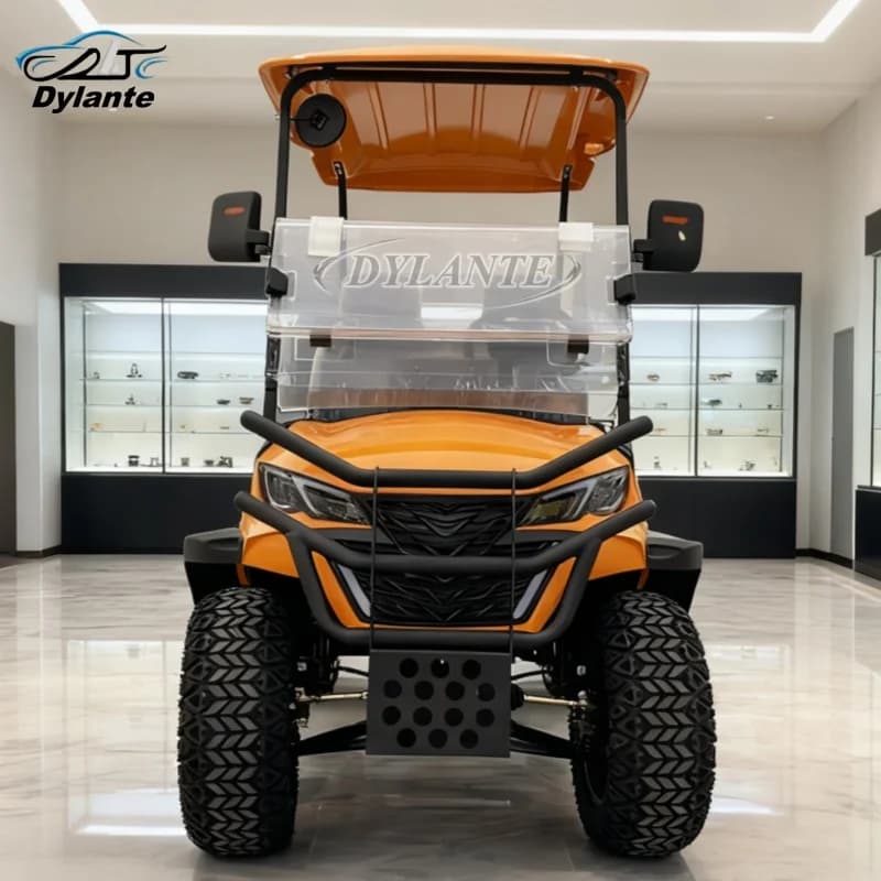 Chariot de Golf électrique 2 places avec espace de rangement Extra-Large, panneau solaire, batterie au Lithium, véhicule tout-terrain de chasse