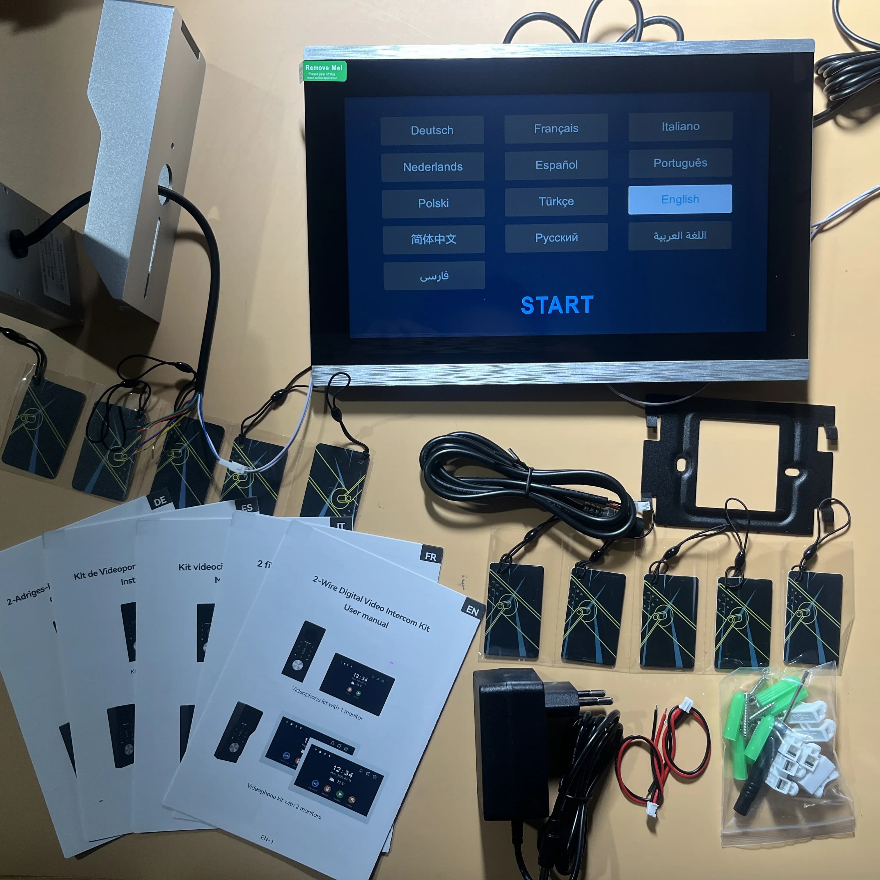 Interphone vidéo intelligent TUYA à 2 fils