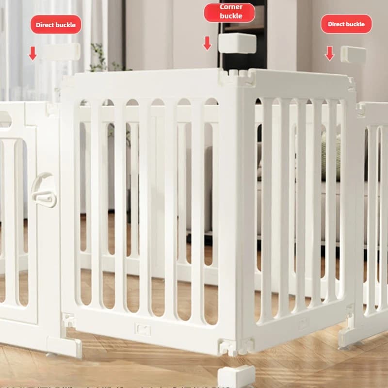 Clôture pour animaux de compagnie, hauteur 60cm, grand espace, pour chiots, Isolation intérieure, lavable, pour chien domestique, Double ventouse, Cage de sécurité pour chien