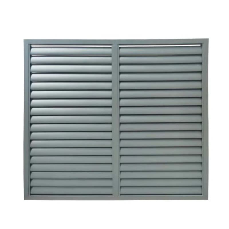 Panneau de clôture en aluminium marron/gris foncé pour jardins avec colonnes