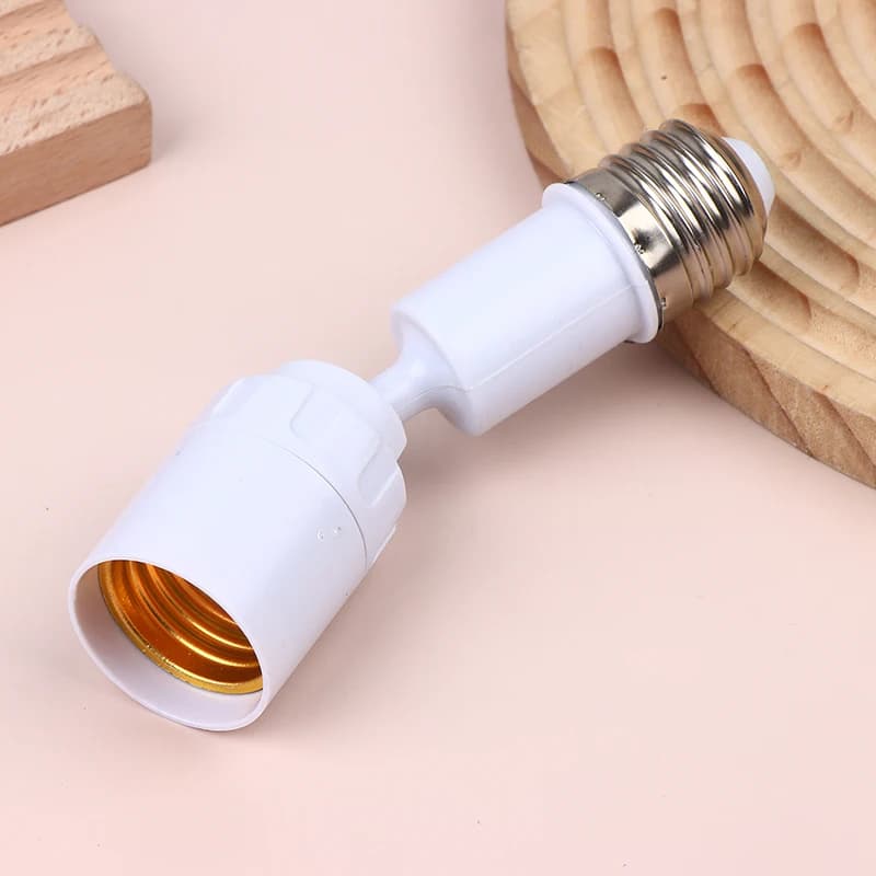Adaptateur de douille d'ampoule LED universel E27 vers E27, nouveau, rotatif à 360 degrés, luminaire, base d'ampoule E27 réglable